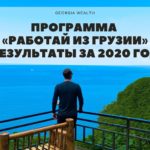 Достижения программы «Работай из Грузии» за 2020 год